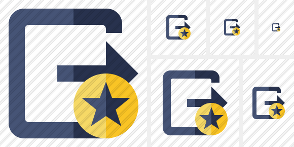 Exit Star Icon Exit Star Icon