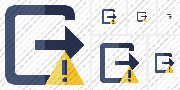 Exit Warning Icon Exit Warning Icon