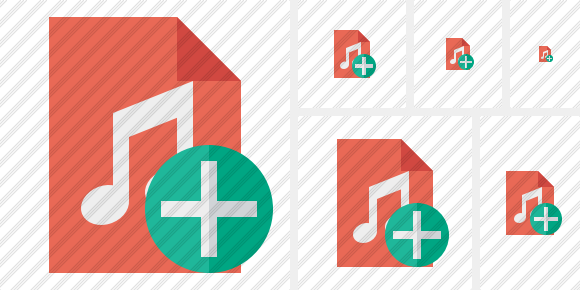 Icono File Music Add