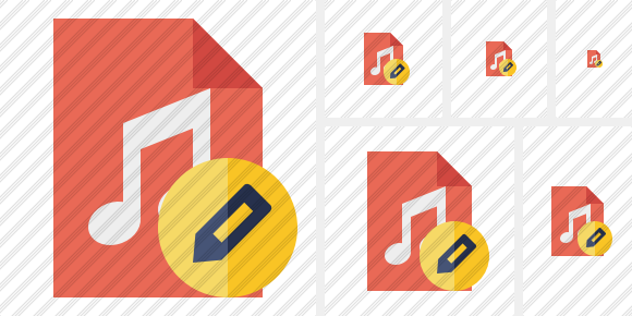 File Music Edit Icon