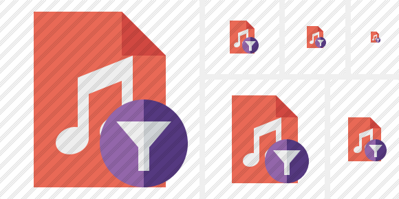 File Music Filter Icon