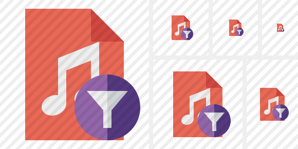 File Music Filter Symbol