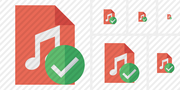 File Music Ok Icon