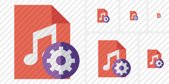 Icône File Music Settings