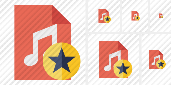 File Music Star Symbol