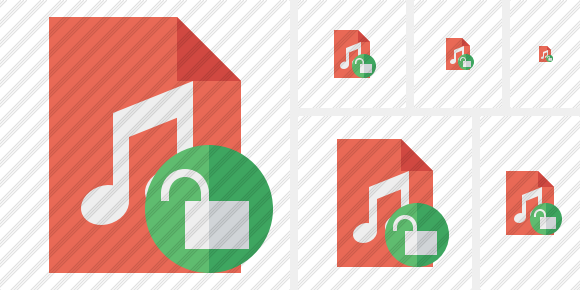Icône File Music Unlock