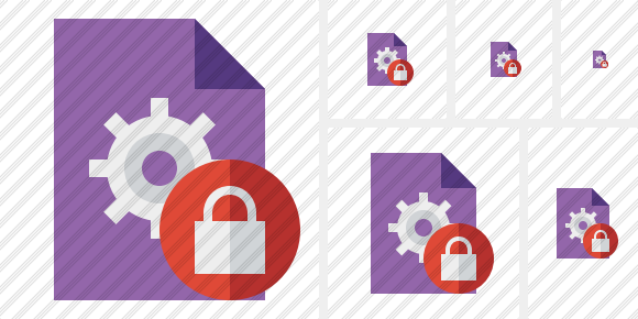 File Settings Lock Symbol
