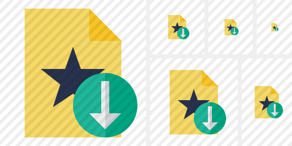 File Star Download Symbol