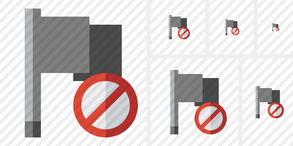 Flag Dark Block Icon Flag Dark Block Icon