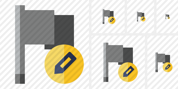 Flag Dark Edit Icon Flag Dark Edit Icon