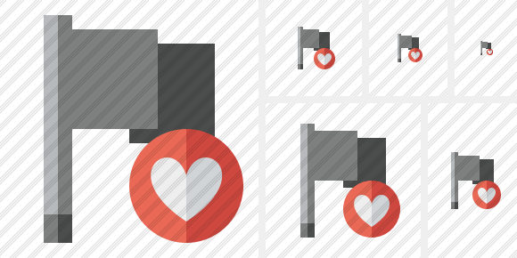 Flag Dark Favorites Icon Flag Dark Favorites Icon