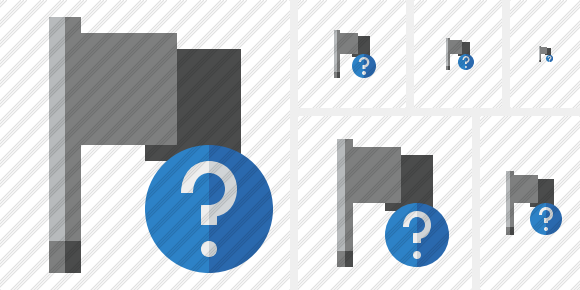 Flag Dark Help Icon Flag Dark Help Icon
