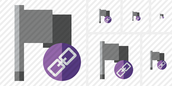 Flag Dark Link Icon Flag Dark Link Icon