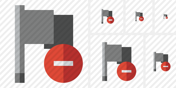 Flag Dark Stop Icon Flag Dark Stop Icon