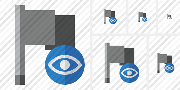 Flag Dark View Icon Flag Dark View Icon