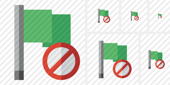 Icona Flag Green Block Icona Flag Green Block
