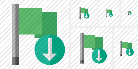 Icona Flag Green Download Icona Flag Green Download