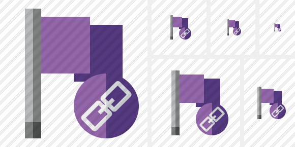 Icono Flag Purple Link