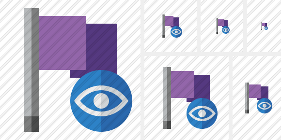 Icono Flag Purple View