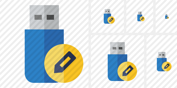 Flash Drive Edit Icon Flash Drive Edit Icon