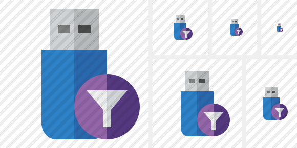 Flash Drive Filter Icon Flash Drive Filter Icon