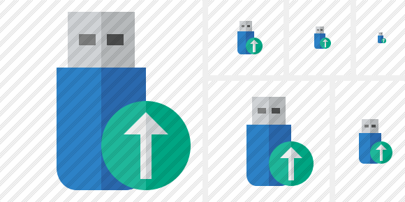 Flash Drive Upload Icon Flash Drive Upload Icon