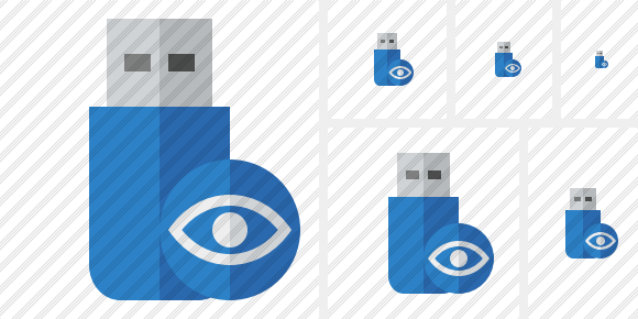Flash Drive View Icon Flash Drive View Icon
