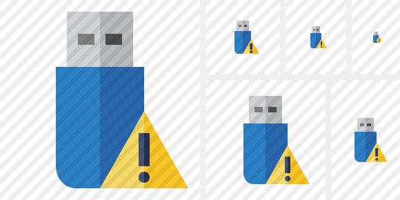 Flash Drive Warning Icon Flash Drive Warning Icon