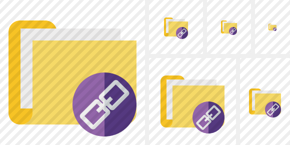 Folder Documents Link Icon Folder Documents Link Icon