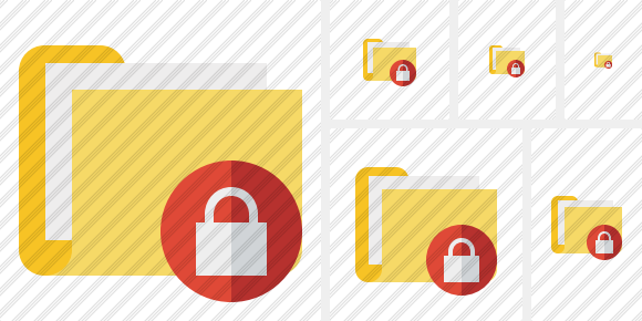 Folder Documents Lock Icon Folder Documents Lock Icon