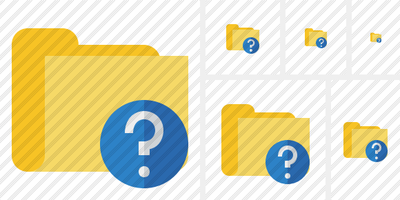 Folder Help Icon Folder Help Icon