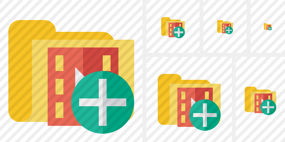 Folder Movie Add Symbol Folder Movie Add Symbol