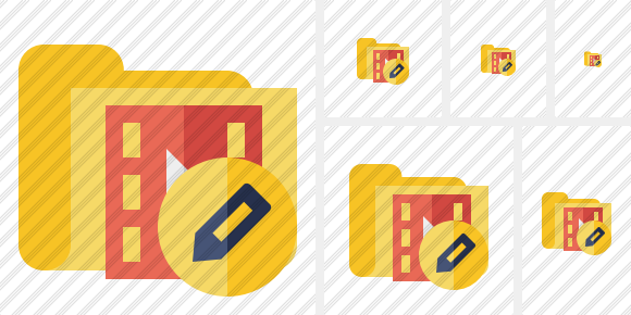 Folder Movie Edit Symbol Folder Movie Edit Symbol