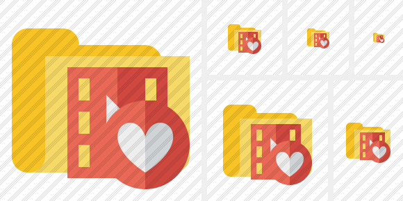 Folder Movie Favorites Symbol Folder Movie Favorites Symbol
