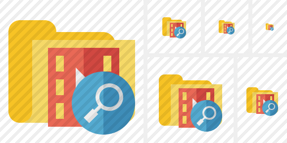 Folder Movie Search Symbol Folder Movie Search Symbol