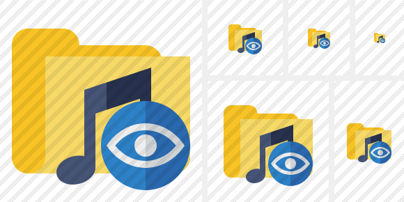 Folder Music View Symbol