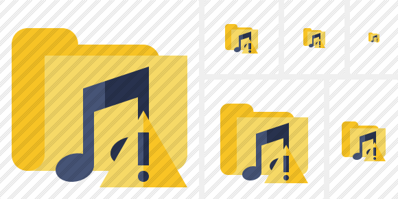 Folder Music Warning Symbol