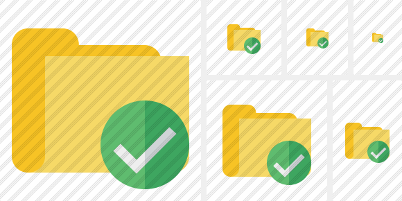 Folder Ok Icon Folder Ok Icon