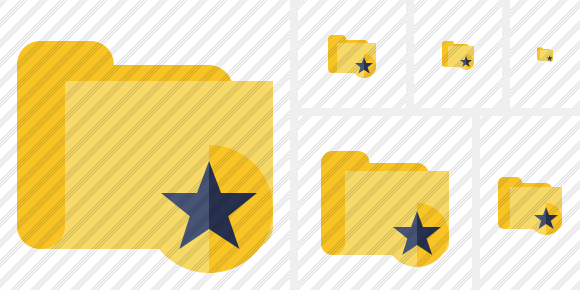 Folder Star Symbol