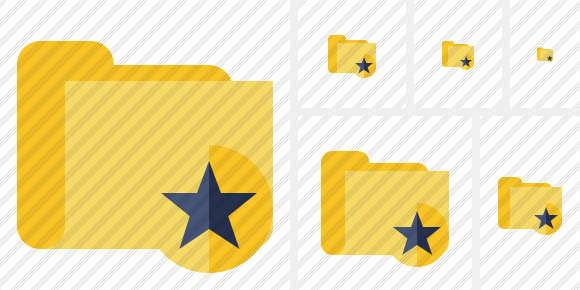 Folder Star Icon Folder Star Icon