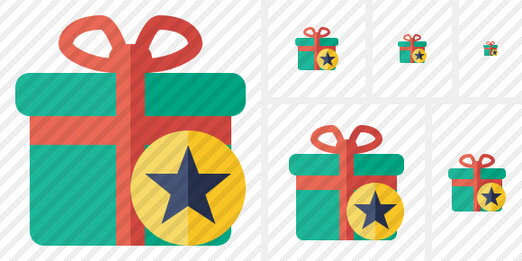 Gift Star Icon