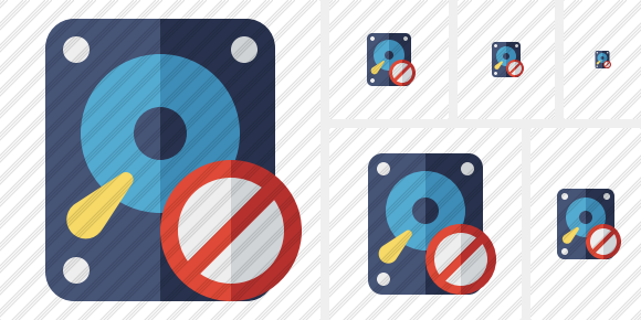 Hard Drive Block Icon Hard Drive Block Icon