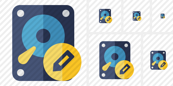 Hard Drive Edit Icon Hard Drive Edit Icon