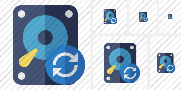 Hard Drive Refresh Icon Hard Drive Refresh Icon