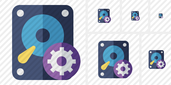 Hard Drive Settings Icon Hard Drive Settings Icon
