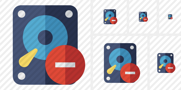 Hard Drive Stop Icon Hard Drive Stop Icon