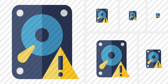 Hard Drive Warning Icon Hard Drive Warning Icon