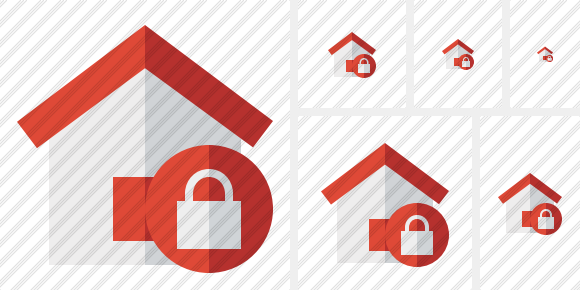 Home Lock Icon Home Lock Icon