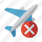 Airplane Cancel Icon