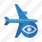 Airplane Horizontal 2 View Icon